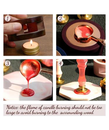 Wax Seal Warmer Wax Seal Kit Wax Melting Pot Wax Seal Furnace with Wax Melting Spoon for Wax Sealing Stamp Wax Seal Spoon Holder for Letter Envelope Stamp - Buy Online on GoSupps.com