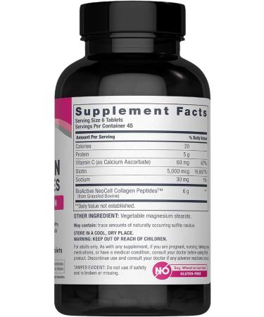 NeoCell Super Collagen + Vitamin C & Biotin 270 Tablets - Hair, Skin, Nail Support Dietary Supplement - Buy Online on GoSupps.com