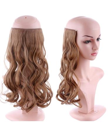 Buy Silk-Co 50cm Adjustable Rubber Band Hair Extensions - Red-Brown Synthetic Corrugated Styles for Women - Buy Online on GoSupps.com