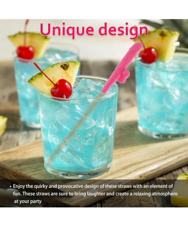 PTMTFYL 20 Pcs Bachelorette Party Straws Hen Party Straws Naughty Drinking Straws Funny Hen Drinking Straws Crazy Party Straws Bride Party Straws Party Favors (Rose Red) - Buy Online on GoSupps.com