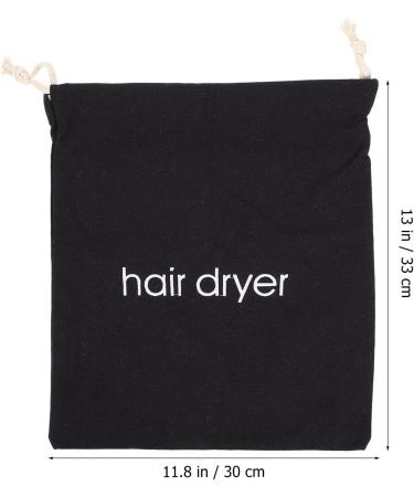 MUSISALY 2pcs Hair Dryer Storage Bag Travel Hairdryer Storage Organizer Bag Hair Dryer Bags Sack Black Fabric - Buy Online on GoSupps.com
