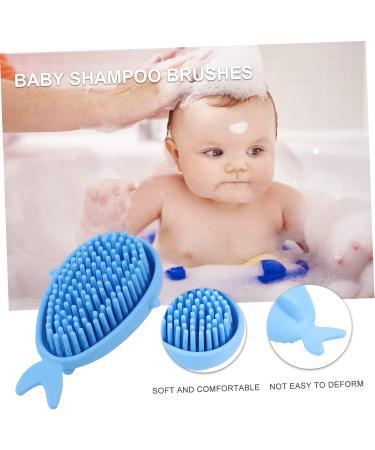 Toyvian 2pcs Silicone Shampoo & Scalp Exfoliator Brush Set - Cartoon Whale Design for Newborns & Babies - Gentle Body Supplies - Buy Online on GoSupps.com