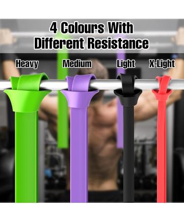 Buy Wugu Fitness Straps Set - 4 Levels Resistance Bands for Strength Training Yoga & Pilates (Red-Black-Green) - International Shipping Available - Buy Online on GoSupps.com