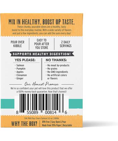 The Honest Kitchen Pumpkin Pour Overs Salmon Dog Food Topper 5.5oz (12 Pack) - Buy Online on GoSupps.com