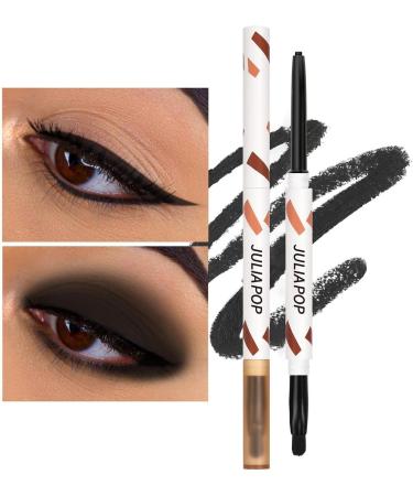 Eyeliner Pencil - Cream Gel Texture with Brush for Eyeshadow and Eyeliner Quick Drying and Long Lasting Eye Pencil Makeup Supplies for Daily Use Rowces Crow Black - Buy Online on GoSupps.com