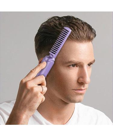 Buy Okngr Portable Cordless Hair Straightening Brush - 3 Temperature Settings Auto-Off Anti-Scald USB C Rechargeable - Perfect for Travel - Purple - Buy Online on GoSupps.com