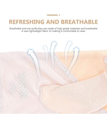Exceart UV Nail Lamp Gloves - Cotton Finger Gloves for Women Manicure | UV Protection Hand Gloves in Flesh Color - Buy Online on GoSupps.com