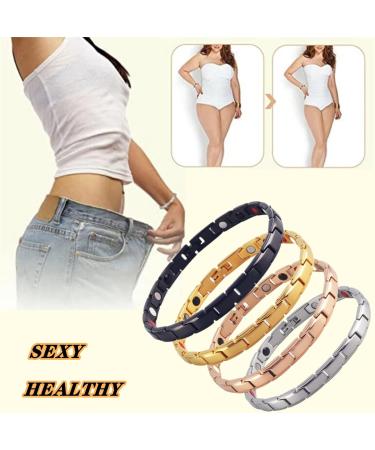 Women Lymph Drainage Magnetic Bracelet The New Trend of Multifunctional Bracelets to Help Sleep for Man Woman Student Family Friend and A Nice Gift (1 Item-Silver&Gold) - Buy Online on GoSupps.com