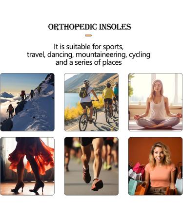 Gel Arch Support Insoles - 6 Pairs of Flat Foot Inserts for Orthopedic Comfort | Enhance Your Foot Alignment - Buy Online on GoSupps.com