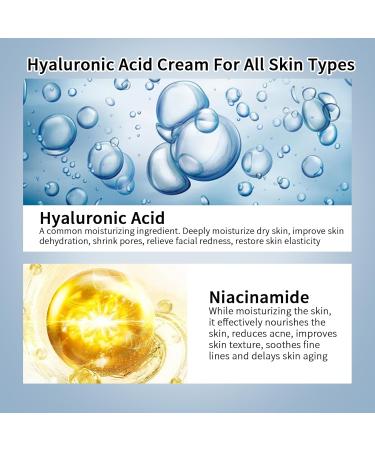 MIZEEYE Hyaluronic Acid Moisturizer For Face, 3.52 oz / 100ML Hyaluronic Acid Cream For Dry & Sensitive Skin, Moisturizing Face Cream For Daily. - Buy Online on GoSupps.com