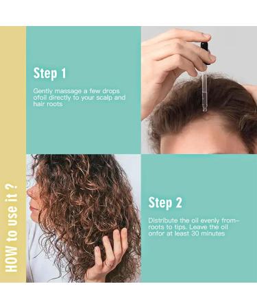  Lxitian Natural Hair Growth Oil 100% Natural Hair Oils with Green Coffee Coconut Oil Castor Oil Argan Oil and Rosemary Oil to Encourage Thickening - Buy Online on GoSupps.com