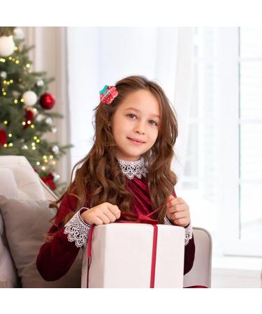 POPETPOP Christmas Hair Claw Small Hair Clips for Women Girls Non-slip Strong Grip Hair Clamps Xmas Snowman Glove Socks Gingerbread Jaw Clips Hair Styling Accessories - Buy Online on GoSupps.com