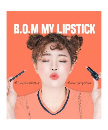 Bom Long-Lasting Coral Matte Lipstick 804 - Velvet Texture - Buy Online on GoSupps.com