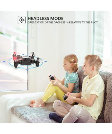 Holy Stone HS190 Foldable Mini Nano RC Drone for Kids - Portable Pocket Quadcopter with Altitude Hold, 3D Flips, Headless Mode - Easy to Fly for Beginners - Black - Buy Online on GoSupps.com