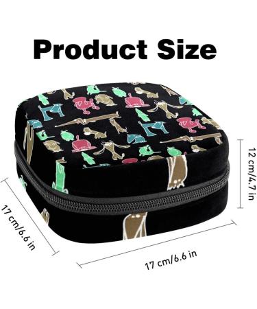 Shop Women's Funny Cartoon Dog Binding Storage Bags - Portable Menstruation & Panty Liner Holders for School & Office - Multicolored Design - Buy Online on GoSupps.com