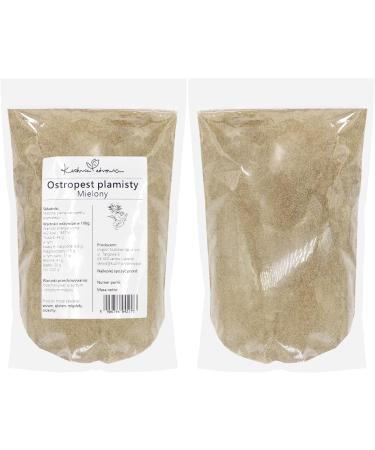 Kuchnia Zdrowia - Ground milk thistle - High quality - No additives - Vegan - Leak proof packaging with zip - 1kg Doypack - Buy Online on GoSupps.com