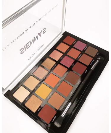 Profusion Cosmetics Siennas 21 Shade Eyeshadow Palette Bright, Long-lasting & Cruelty-free with Brush - Buy Online on GoSupps.com