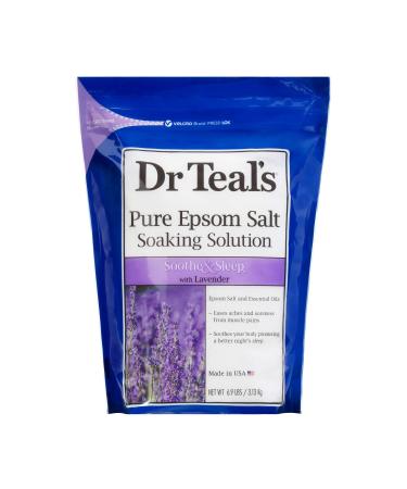 Dr Teal's Epsom Salt Soaking Solution Soothe & Sleep Lavender 6.9 Pound (Packaging May Vary)