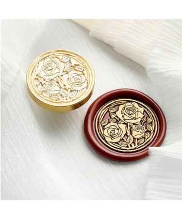 6pcs Flower Wax Seal Stamp Set for Wedding Invitations & Parties - Cherry Blossom, Rose, Bell, Orchid, Tulip Sealing Stamp (Flower-7) - Buy Online on GoSupps.com