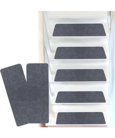 Ruiqas 14pcs Stair Pads Stair Treads Mats Self Adhesive Stair Rugs Mats Washable Reusable for Wooden Steps Indoor - Buy Online on GoSupps.com