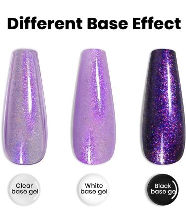 PEARL GLITTER GEL POLISH - Reflective Sparkle Clear Shell Glitter Nail Art - UV/LED Cured - 7.5ml - Buy Online on GoSupps.com