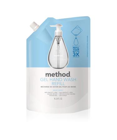 Method Gel Hand Soap Refill  Sweet Water  34 oz  1 pack  Packaging May Vary Sweet Water 34 Fl Oz (Pack of 1)