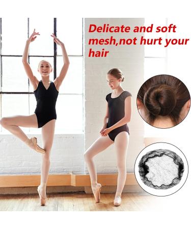 Pack of 20 Black Hair Nets for Women Invisible Hair Net Elastic Edge Mesh Reusable Hair Net Nylon Hair Nets for Hair Bun Making Ballet Dancer Chef Nurse - Buy Online on GoSupps.com
