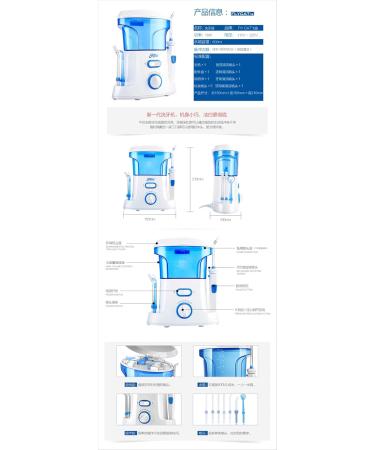 Buy Portable Electric Tooth Flusher & Dental Scrubber - Blue | Effective Water Flossing & Tooth Cleaning Solution for a Healthy Smile - Buy Online on GoSupps.com