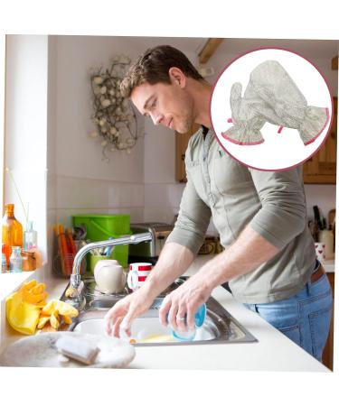 Work Glove 5 Pairs Dishes Washable Pan Essentials for Washing Cleaning Bathroom Pot Tool Kitchen Scrubbing Rag Mittens Dusting of Cleaner Glove Reusable Bowl Plate Comfortable Hous - Buy Online on GoSupps.com