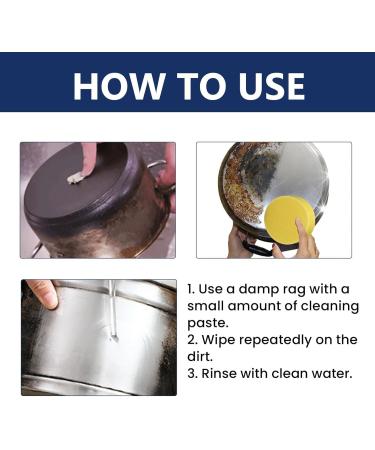 Magical Nano-Technology Stainless Steel Cleaning Paste Multi-Purpose Powerful Cookware Decontamination Rust Removal Surface Safe No Residue (1pc) - Buy Online on GoSupps.com