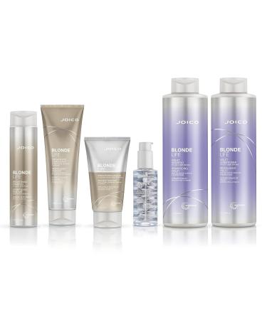 Joico Blonde Life Brightening Conditioner - Illuminate Hydration & Softness for Blonde Hair | Sulfate-Free with Monoi & Tamanu Oil - 8.5 oz - Buy Online on GoSupps.com