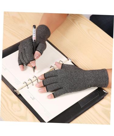 Mobestech 3 Pairs Grey Half Finger Compression Sports Gloves - Breathable Safety Hand Gloves for Indoor Use - Buy Online on GoSupps.com