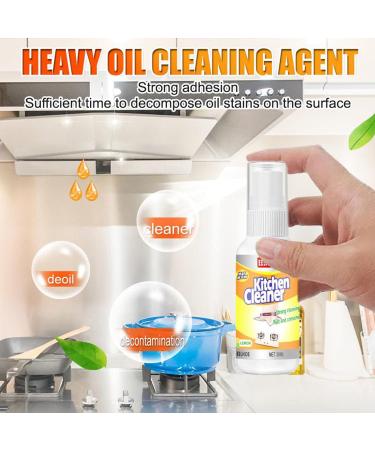 Kitchen Cooktop Cleaner Degreasing Cleaning Spray Heavy Oil Strong Decontamination Removes Kitchen Grease Grime Oil Stain Professional Foam Spray Household Cleaning Tool (100ml) - Buy Online on GoSupps.com