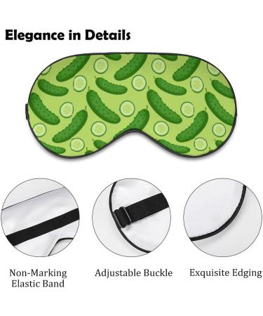 Dill Pickles Sleeping Blindfold Mask | Cute Eye Shade & Funny Night Cover with Adjustable Strap for Men & Women - Shop Internationally - Buy Online on GoSupps.com