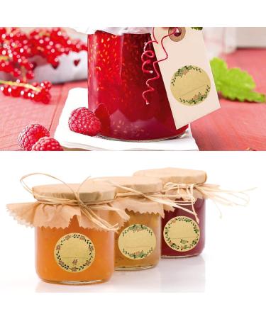 1000 Round Self-Adhesive Gift Stickers | DIY Baking Jam Spice Labels - Ideal for Packaging & Decorations - Buy Online on GoSupps.com
