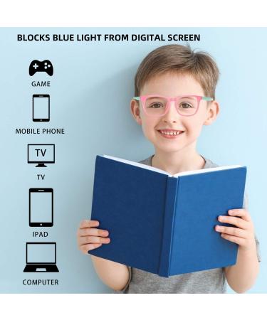 CHEERS DEVICES Blue Light Blocking Glasses for Kids & Teens | Unbreakable Anti-Glare Frames | 5 Pair Mix | Age 8-16 - Buy Online on GoSupps.com