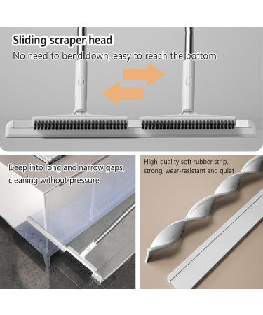 RRRYYYZZ Silicone Broom Multifunction with 49 Long Handle Silicone Broom Floor Squeegee Heavy Duty for Smooth Floors Rugs Windows - Buy Online on GoSupps.com