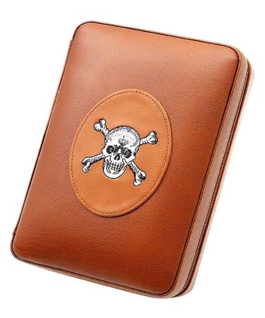 Cigar Boxs Humidors Cigar Box Cigar Humidor Leather Humidor Travel Cigar Case Portable Cigar Humidor Box with Humidifier Cow Leather and Classic Fit 4 Cigars