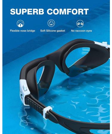 ZIONOR G1 SE Swim Goggles Anti-fog | Adult Men Women | A0 Clear Lens - Buy Online on GoSupps.com