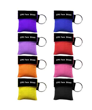 Maxquu 8 Respiratory mask with key riper CPR mask ventilation suffocation rescue device mouth-to-mouth protection emergency device care equipment