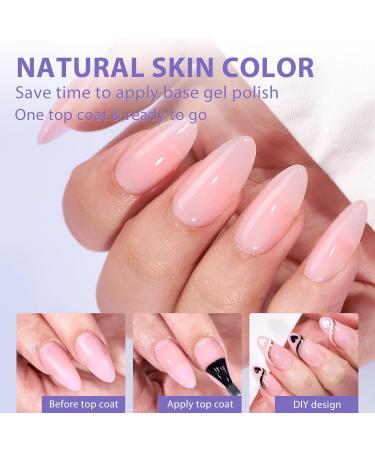 Buy Bartbox Short Almond Press On Nails - Soft Gel Full Cover Nail Tips | Pre-Designed Pink Artificial Fingernails for Nail Extensions - Buy Online on GoSupps.com