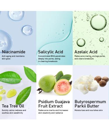 Acne Gel for Cystic & Hormonal Treatment | Max Strength Salicylic & Azelaic Acid | Blemish Remover for Face Body & Back | Pimple Cream for Teens & Adults | 1.7 oz (50 ml - Buy Online on GoSupps.com