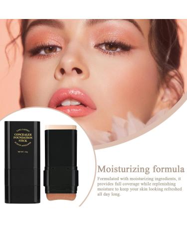 Foundation Stick Full Coverage Cream 15g Buildable with Excellent Moisturizing Effect | Practical Convenient and Compact Makeup Stick for Flawless Skin Base - Buy Online on GoSupps.com