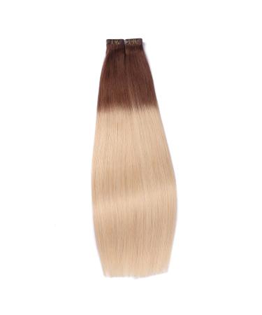 Tape In Hair Extensions #4/60 Ombre - 40cm - 100% Remy Real Hair - 40 Bricks 4cm Wide - Tress by Novon Hair Extensions - International Shipping Available - Buy Online on GoSupps.com