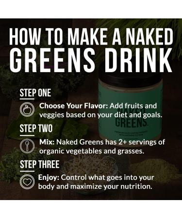NAKED Super Greens Powder Organic Greens Supplement - Only 10 Premium Ingredients - Vegan Non-GMO Prebiotic and Probiotic - 35 Servings 8.6 Ounce (Pack of 1) - Buy Online on GoSupps.com