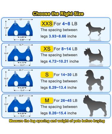 Buy Ovtexzog Dog Care Hammock Harness - Nail Claw Cutting Tool for Small Dogs (Up to 6kg) - Blue - International Shipping Available - Buy Online on GoSupps.com