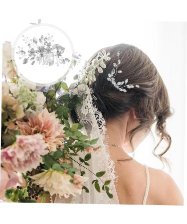 DOITOOL Bridal Hair Comb Clip Rhinestone Hair Comb Bridal Hair Side Comb Wedding Hair Accessories for Brides Bride Hair Comb Bride Hair Accessories Rhinestones Iron Sheets The Flowers - Buy Online on GoSupps.com