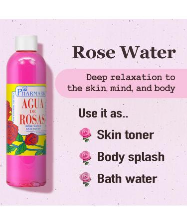 Buy Agua De Rosas 4 Oz. Rose Water - Natural Hydrating Facial Toner for Glowing Skin | International Shipping Available - Buy Online on GoSupps.com