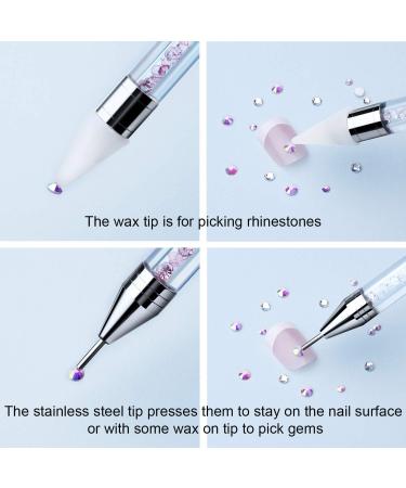 3 Pieces Rhinestone Picker Tool Acrylic Handle Rhinestones Applicator Dual-Ended DIY Nail Art Tool with 1 Tweezer 3 Pieces nail pick up tools - Buy Online on GoSupps.com