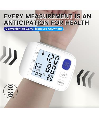 Wrist Blood Pressure Monitors for Home Use - Large LCD Display Adjustable Cuff 99 Memory Sets & Carrying Case - Buy Online on GoSupps.com